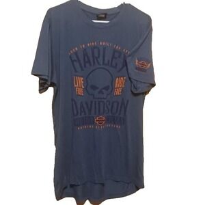 Harley Davidson Born To Ride-built‎ for Speed T Shirt Black Skull-Eureka Springs